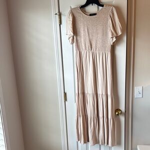 Cream Midi Dress